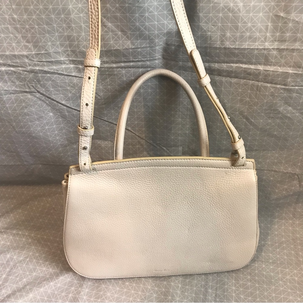 Steven‎ Alan The Kate Satchel in Light Gray Pebbled Leather